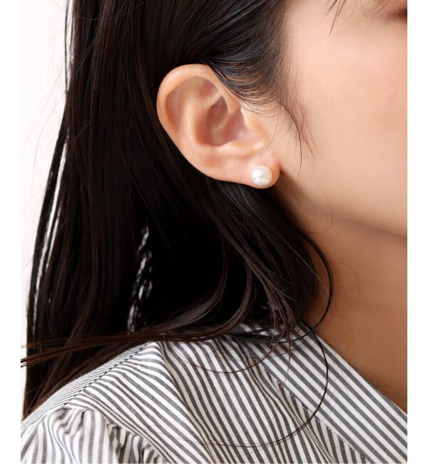 Lilas by Spick&Span「アコヤパール8mmピアス K10（両耳）」|ピアス|