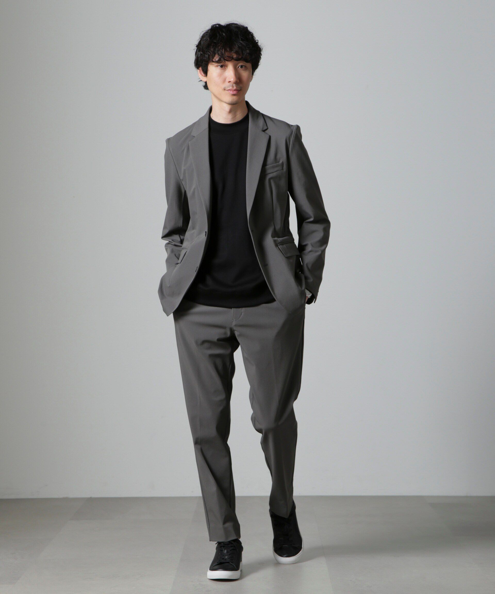 nano･universe「「FORMAL JERSEY」モックネックカットソー半袖」|Tシャツ・カットソー|
