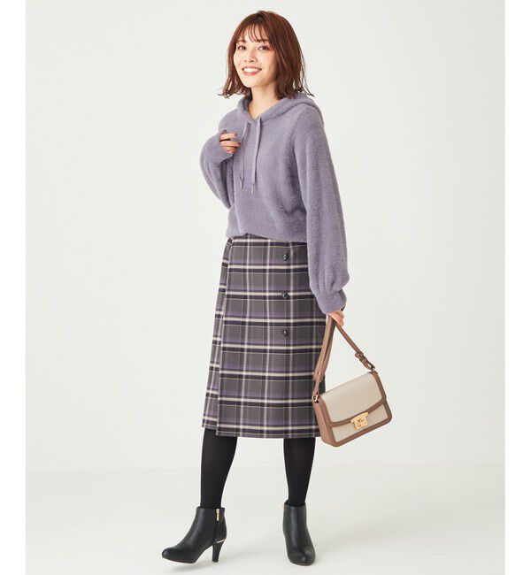 ANY SIS「【美人百花10月号掲載】2WAYリバーシブルラップ スカート」|スカート|