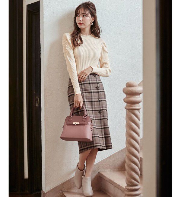 ANY SIS「【美人百花10月号掲載】2WAYリバーシブルラップ スカート」|スカート|