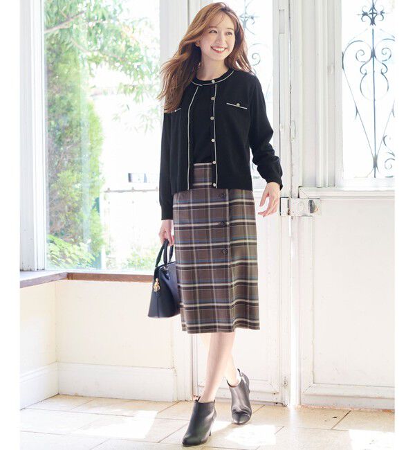 ANY SIS「【美人百花10月号掲載】2WAYリバーシブルラップ スカート」|スカート|