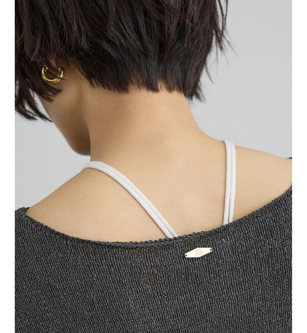 SALON adam et rope'「ペーパーヤーンフレンチスリーブプルオーバー［手洗い可/和紙素材］」|Tシャツ・カットソー|