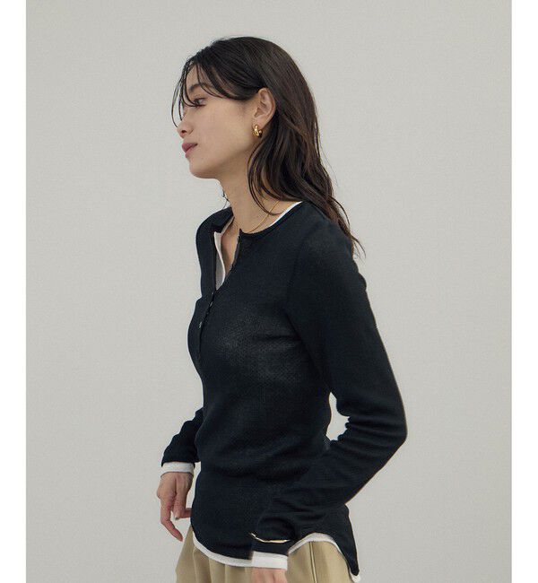 SALON adam et rope'「鹿の子フライスヘンリーネックプルオーバー」|Tシャツ・カットソー|