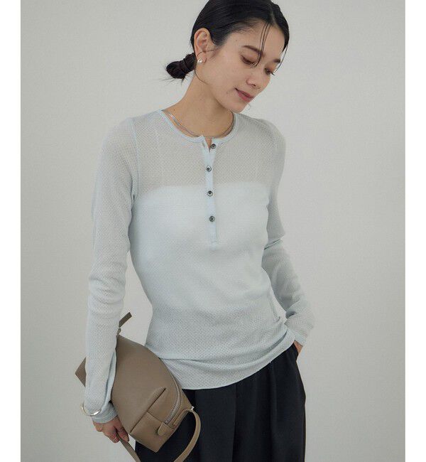 SALON adam et rope'「鹿の子フライスヘンリーネックプルオーバー」|Tシャツ・カットソー|