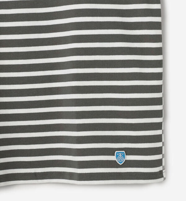 ORCIVAL「ORCIVAL | ハーレクイン コットンロード クルーネック フレンチバスクTシャツ MEN」|Tシャツ・カットソー|