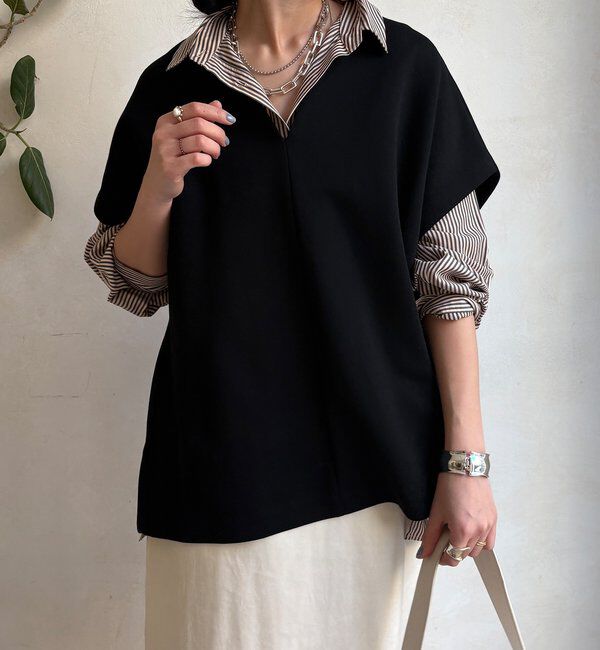  「【WEB限定】オーバーシルエットダンボールベスト」|Tシャツ・カットソー|