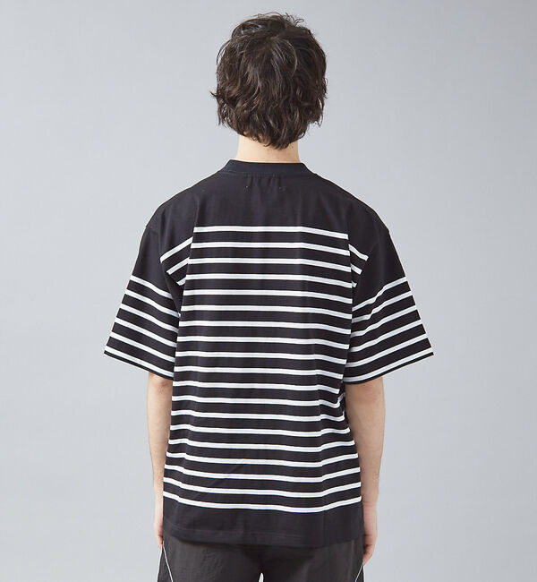 ABAHOUSE「【MONTKEMMEL / モンケメル】オーバーサイズ クルーネック/パネルボー」|Tシャツ・カットソー|