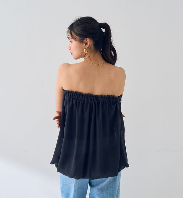Rouge vif「【一部店舗限定】3WAYクールメッシュブラウス」|シャツ・ブラウス|