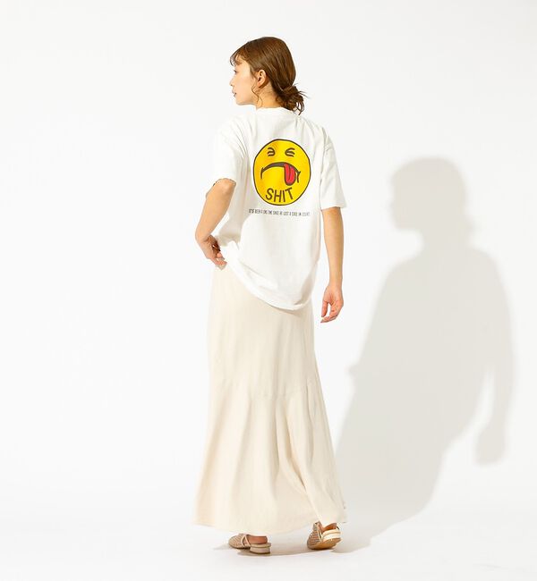 Rouge vif「【HANDTEX&times;Masayoshi Watanabe】スマイル プリントTシャ」|Tシャツ・カットソー|