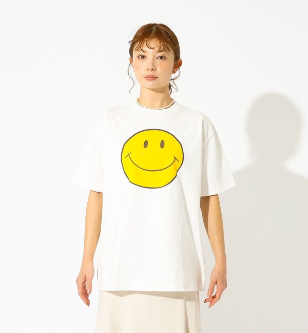 Rouge vif「【HANDTEX&times;Masayoshi Watanabe】スマイル プリントTシャ」|Tシャツ・カットソー|