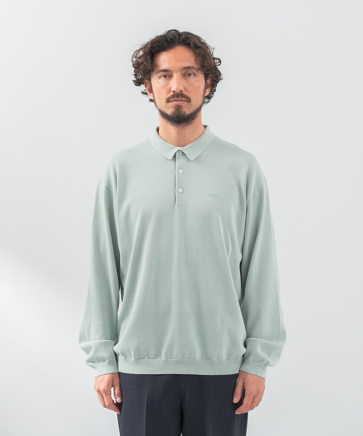 Sonny Label 「『洗濯可』OOPS　ロングスリーブニットポロ」|ニット・セーター|