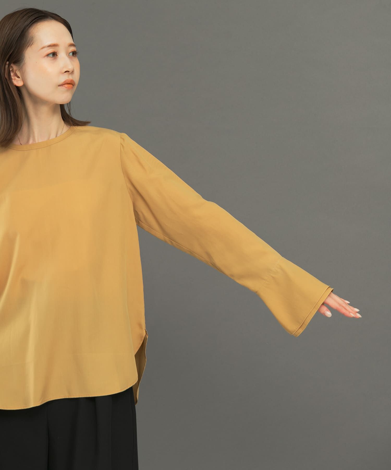 URBAN RESEARCH ROSSO「バックリボンダブルカフスブラウス」|シャツ・ブラウス|