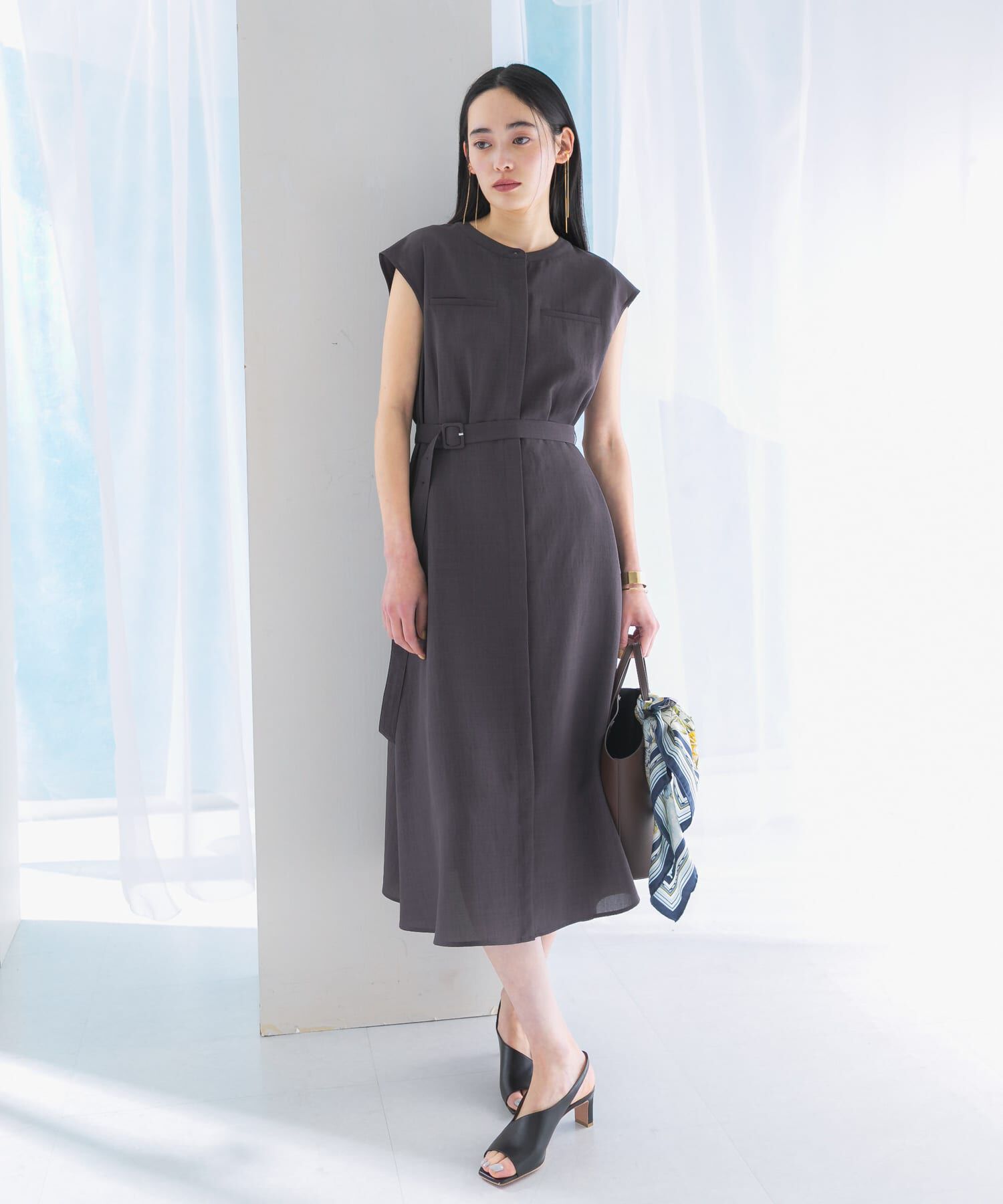 URBAN RESEARCH ROSSO「『UR TECH DRYLUXE』ポケットデザインワンピース」|ワンピース|