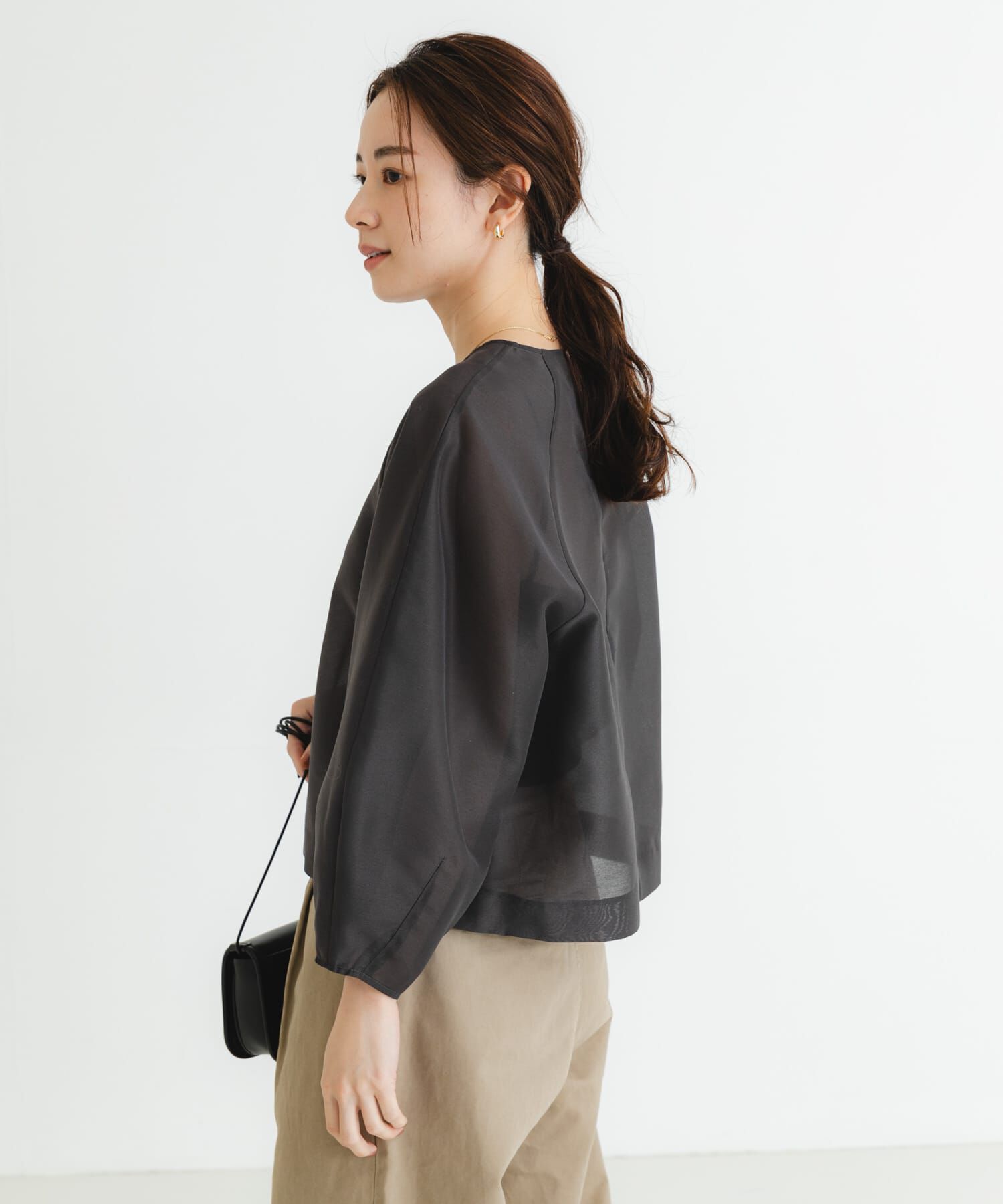 URBAN RESEARCH「『MADE IN JAPAN』オーガンジーブラウス」|シャツ・ブラウス|