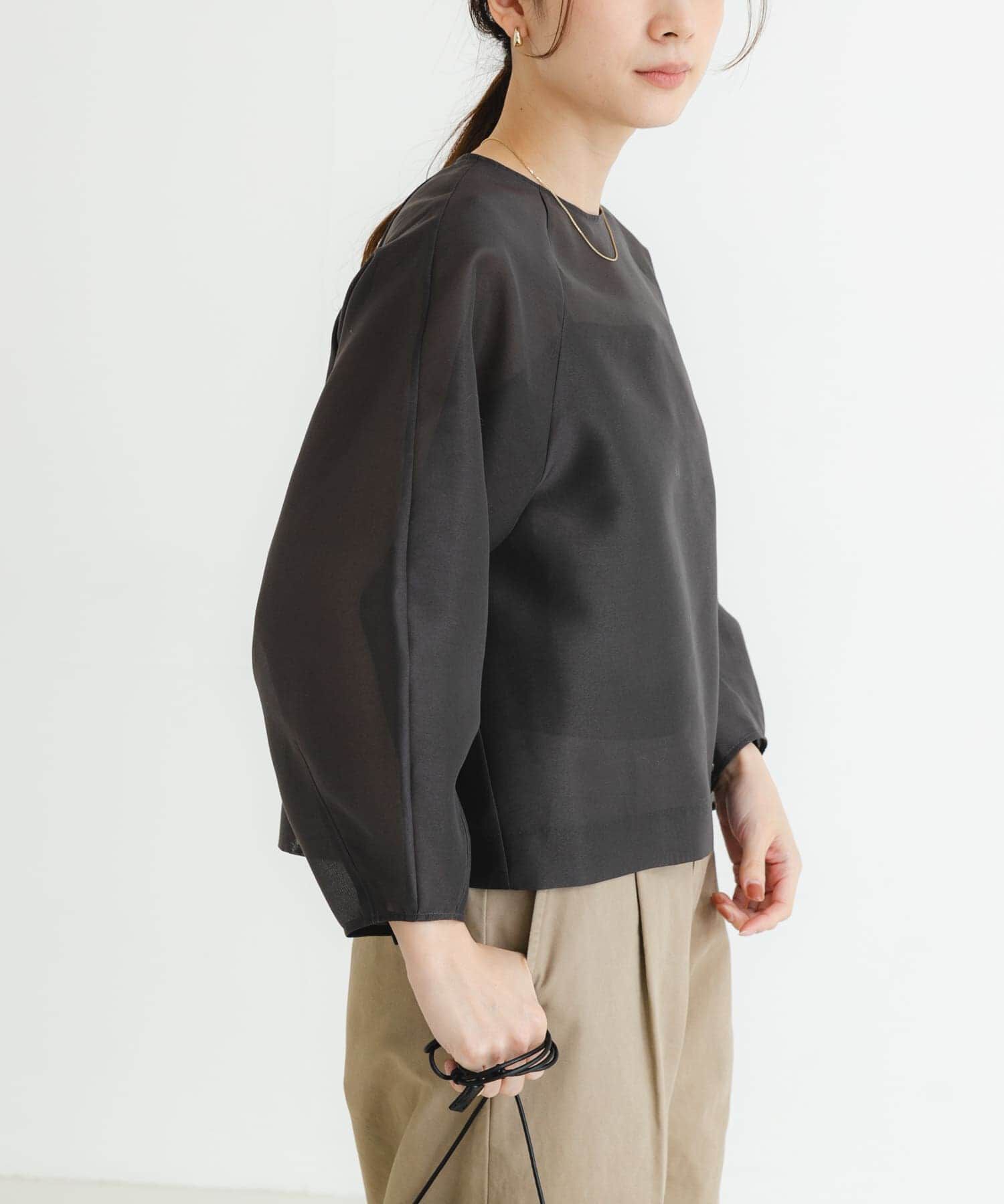 URBAN RESEARCH「『MADE IN JAPAN』オーガンジーブラウス」|シャツ・ブラウス|