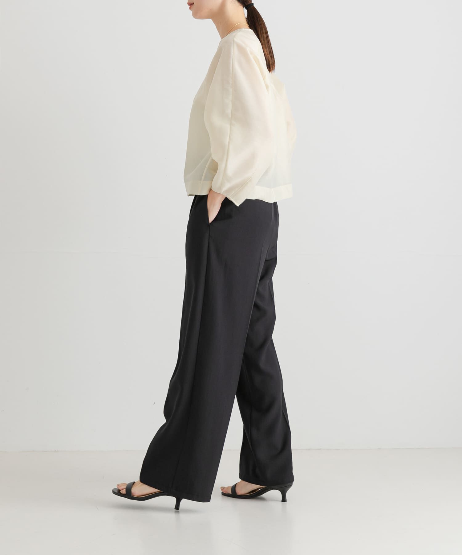 URBAN RESEARCH「『MADE IN JAPAN』オーガンジーブラウス」|シャツ・ブラウス|