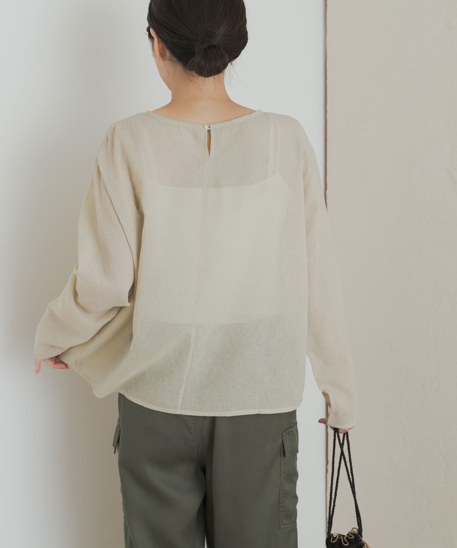 URBAN RESEARCH DOORS「シアーTシャツブラウス」|シャツ・ブラウス|