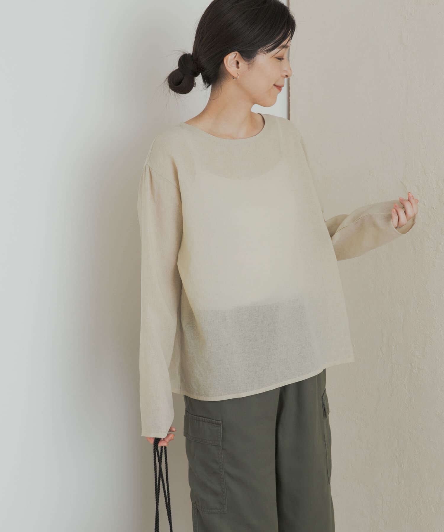 URBAN RESEARCH DOORS「シアーTシャツブラウス」|シャツ・ブラウス|