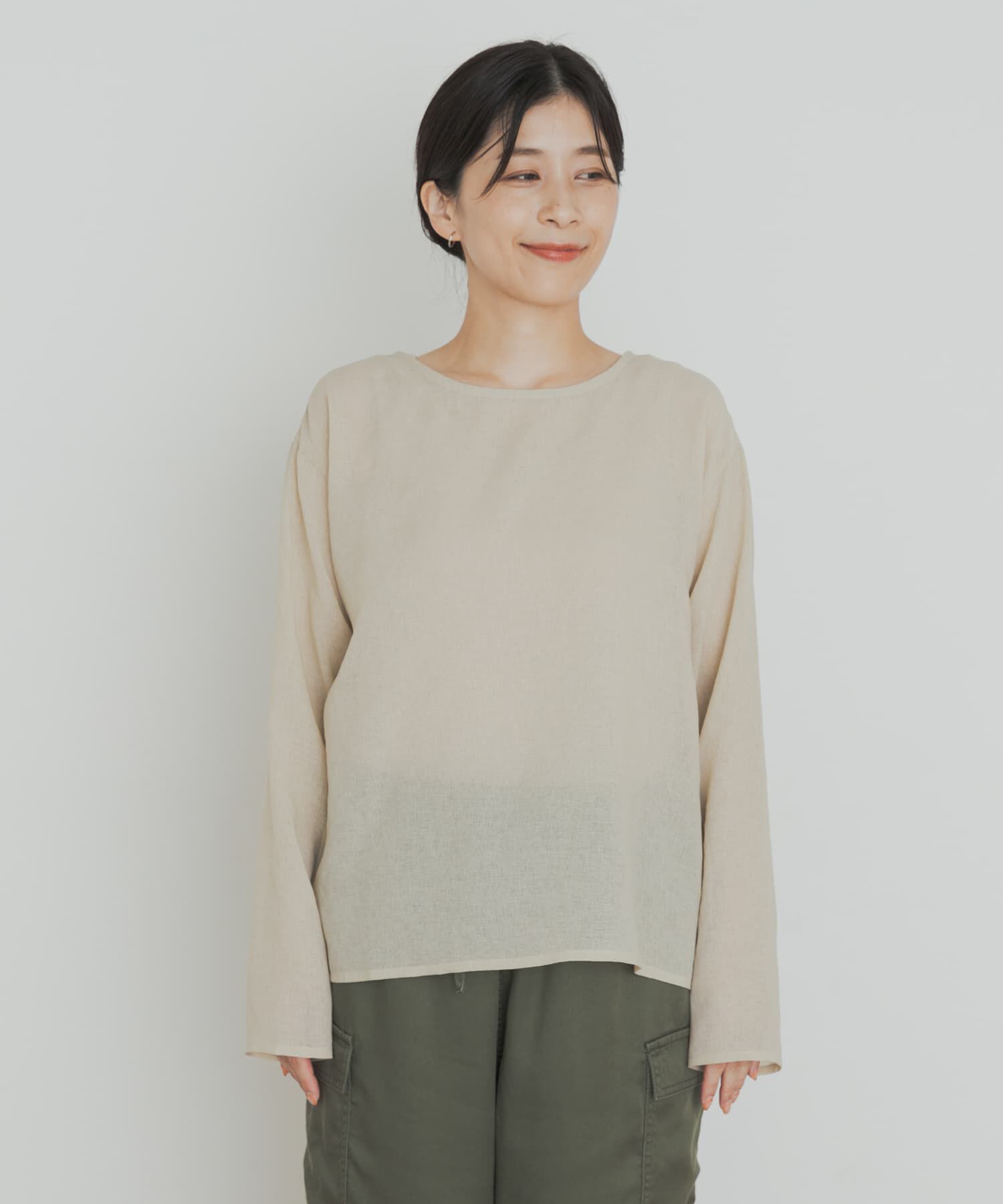 URBAN RESEARCH DOORS「シアーTシャツブラウス」|シャツ・ブラウス|