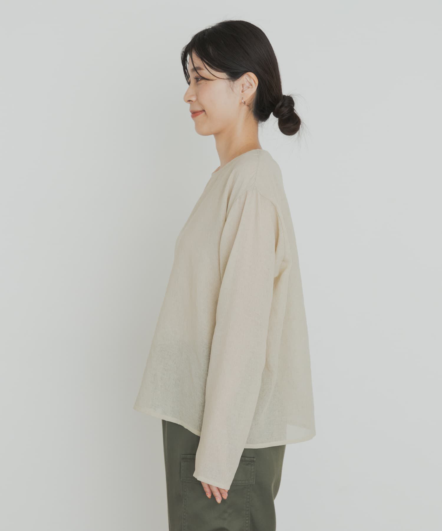 URBAN RESEARCH DOORS「シアーTシャツブラウス」|シャツ・ブラウス|