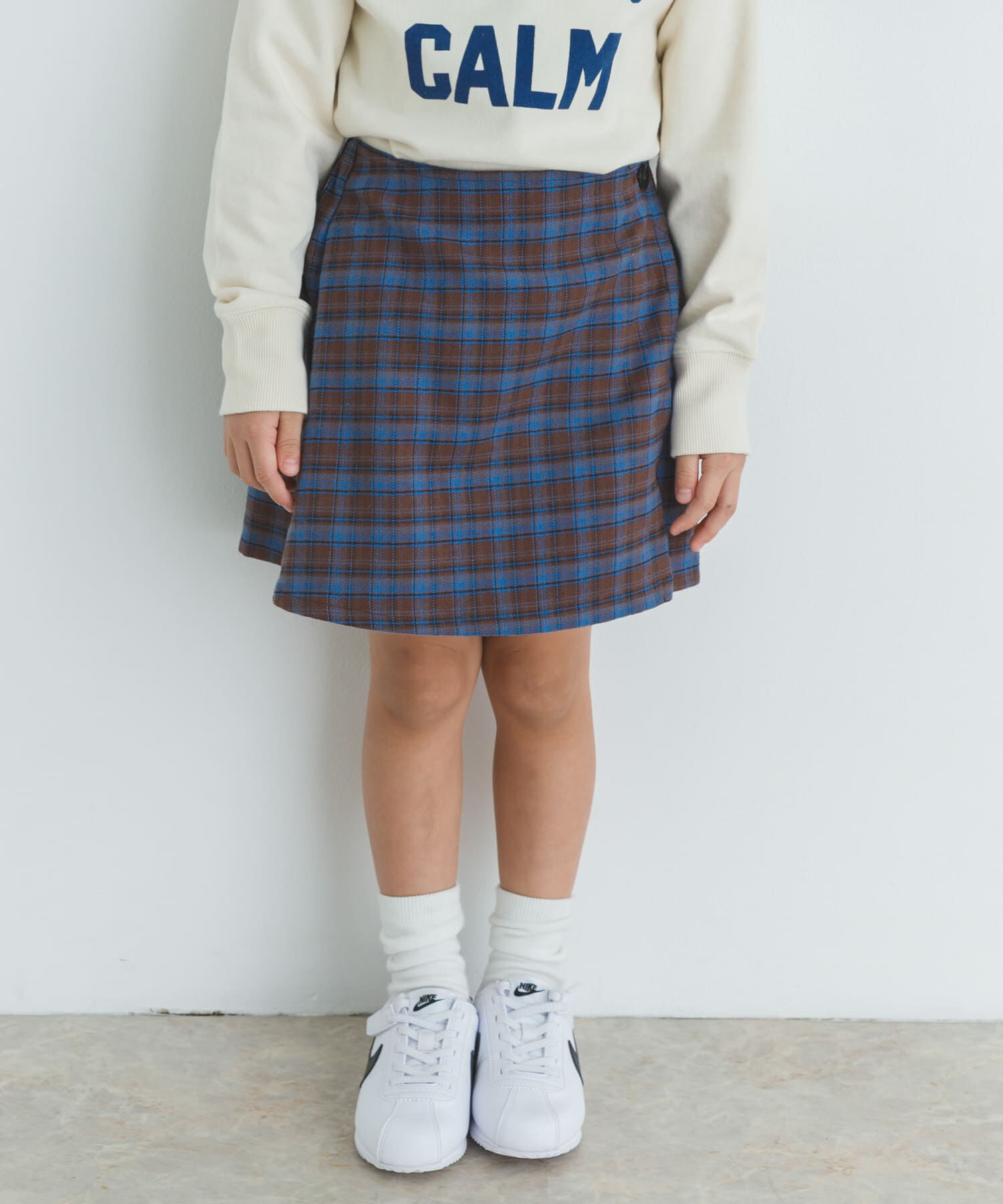 URBAN RESEARCH DOORS「『WEB/一部店舗限定サイズ』チェックラップキュロット(KIDS)」|その他|