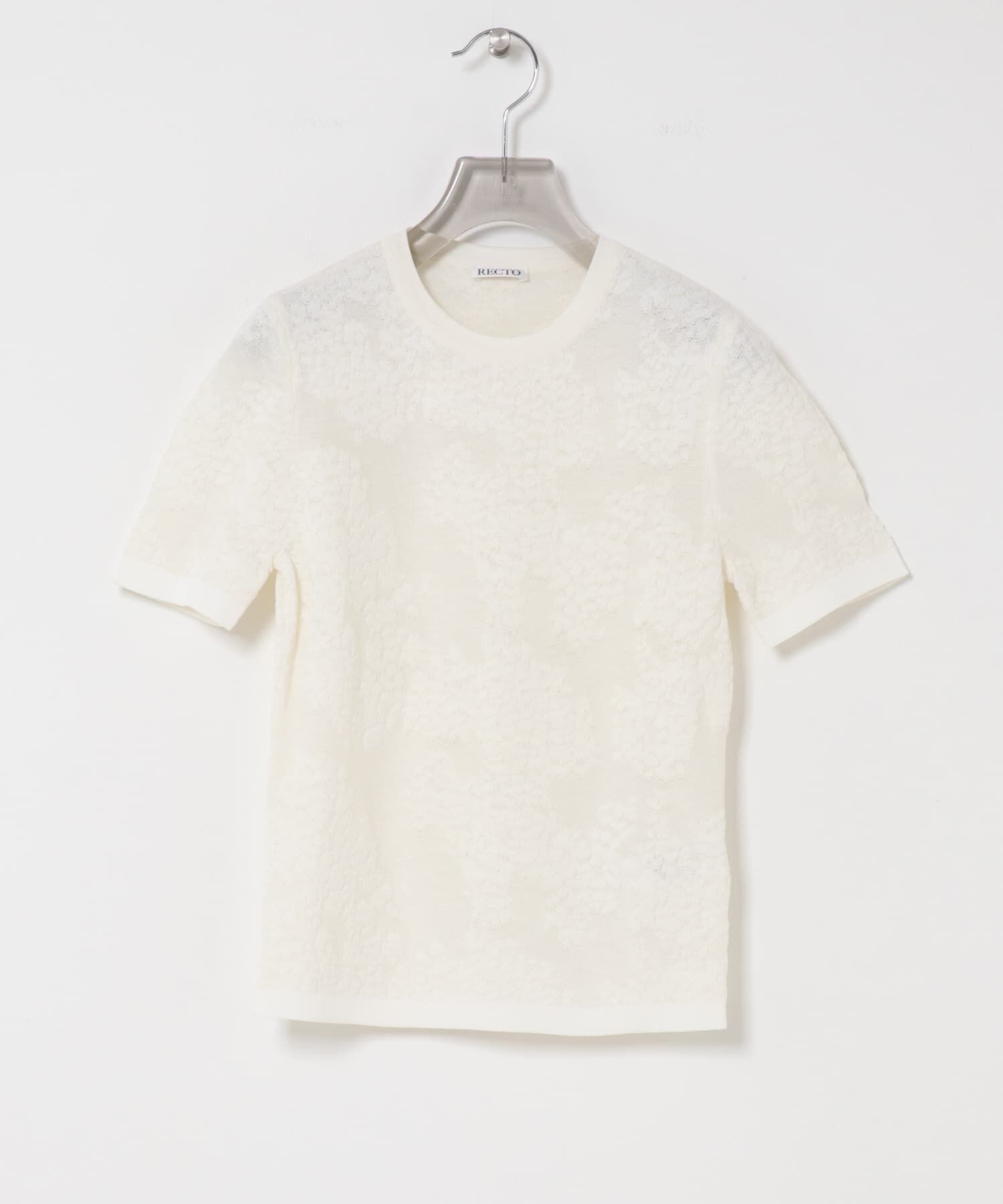 URBAN RESEARCH「RECTO　LACE JACQUARD KNIT TOP」|Tシャツ・カットソー|