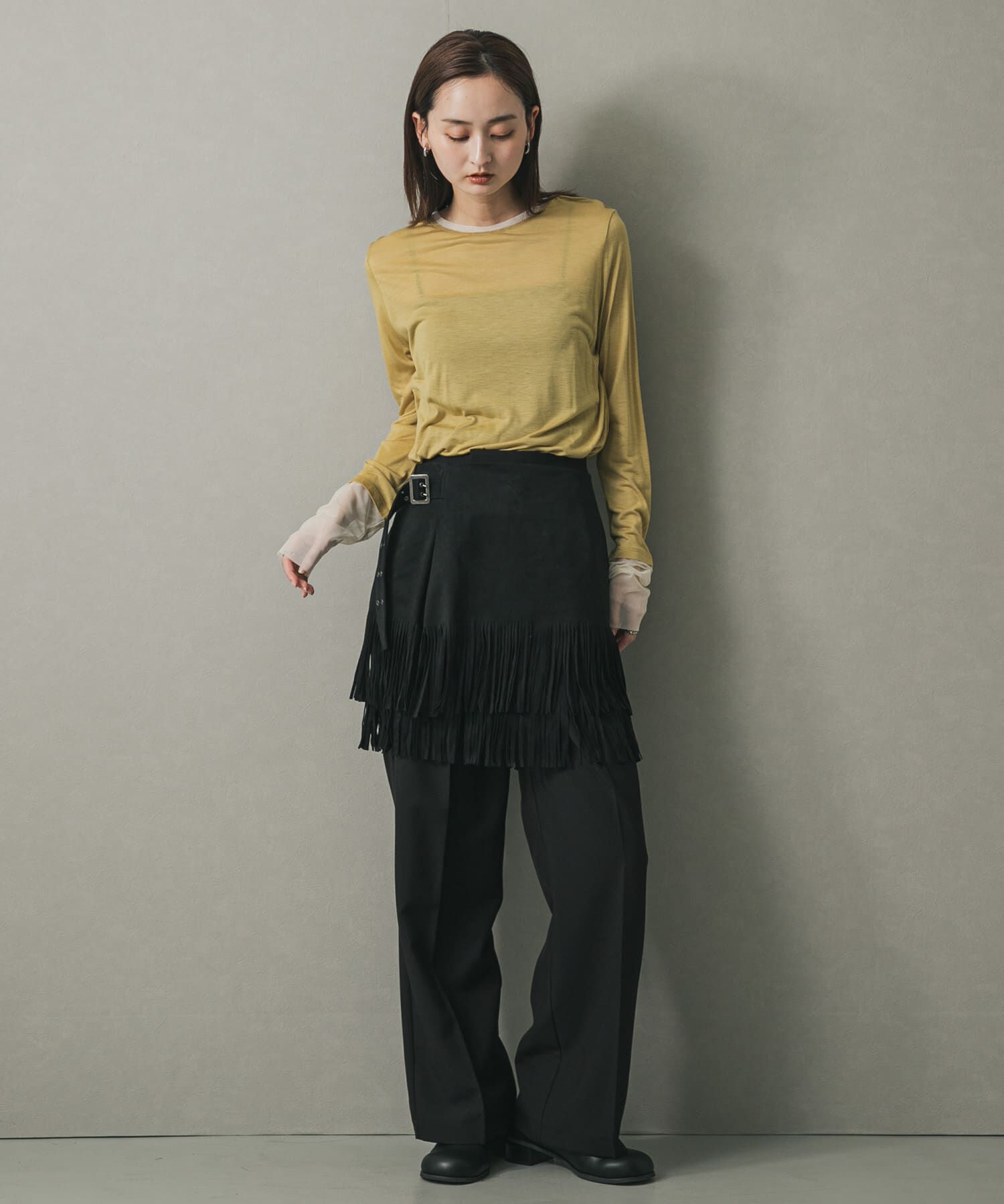 SENSE OF PLACE by URBAN RESEARCH「シアーレイヤードTシャツ」|Tシャツ・カットソー|
