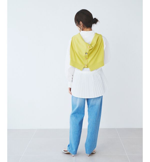 le.coeur blanc「《手洗い可能》MAISON MAVERICK プリーツ2wayシャツ」|シャツ・ブラウス|