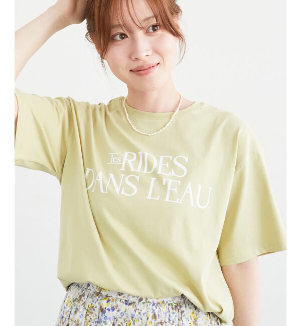  「《手洗い可能》RIDES DANS L'EAUロゴTシャツ」|Tシャツ・カットソー|