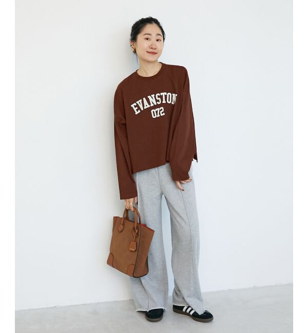  「《WEB限定アイテム》カレッジロゴオーバーロンT」|Tシャツ・カットソー|