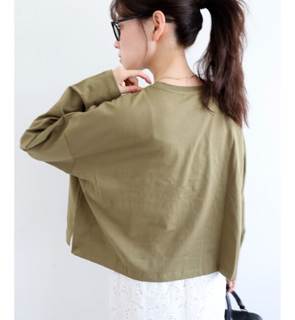  「《WEB限定アイテム》カレッジロゴオーバーロンT」|Tシャツ・カットソー|