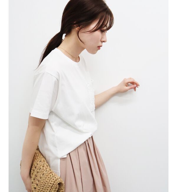  「レースポケットデザインTシャツ」|Tシャツ・カットソー|