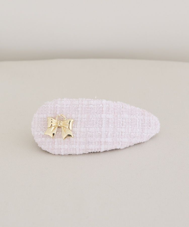 Maison de FLEUR「ツイードリボンスリーピン」|その他|ピンク
