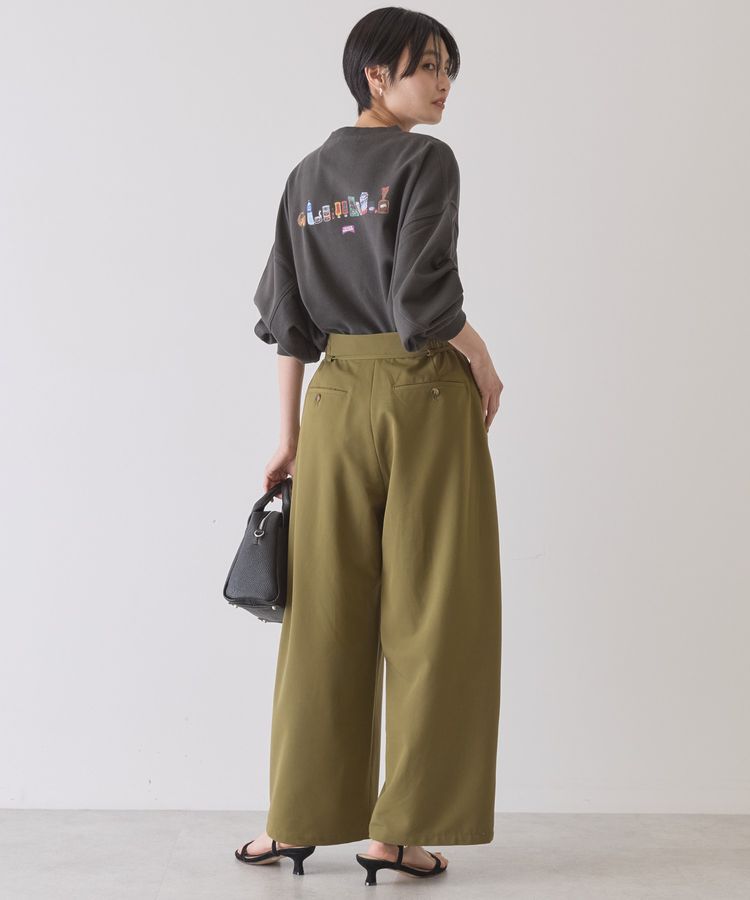 AMERICAN HOLIC「【イージーケア】リボン付きタックワイドパンツ」|その他|