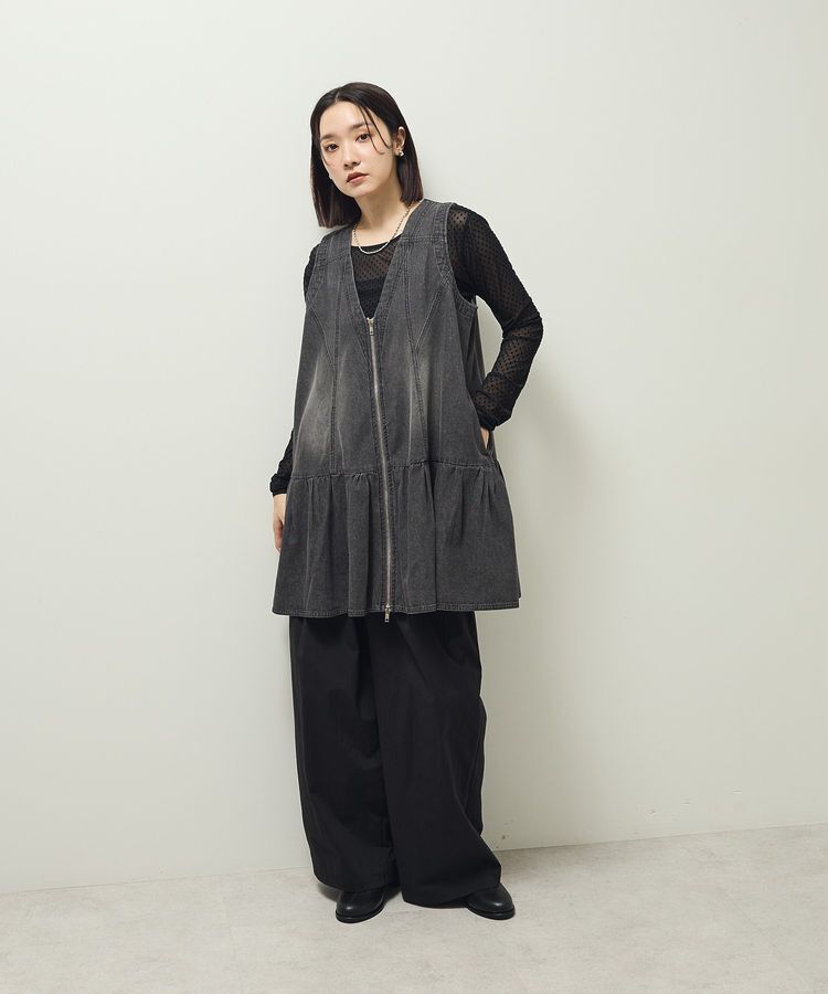 Green Parks「・SUGAR SPOON W-ZIPデニムミニワンピ」|ワンピース|