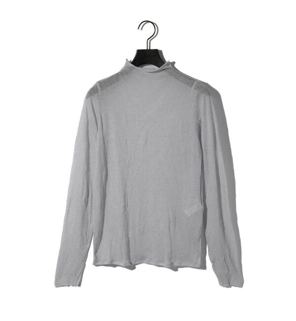 MIDIUMISOLID「MIDIUMISOLID for Ladies シアーハイネックインナー」|Tシャツ・カットソー|グレー
