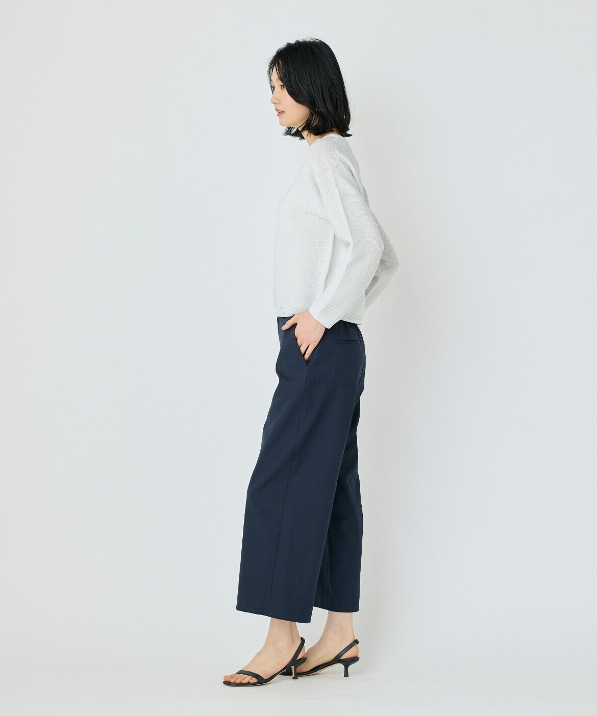 7-IDconcept.「ワイドクロップトパンツ」|その他|
