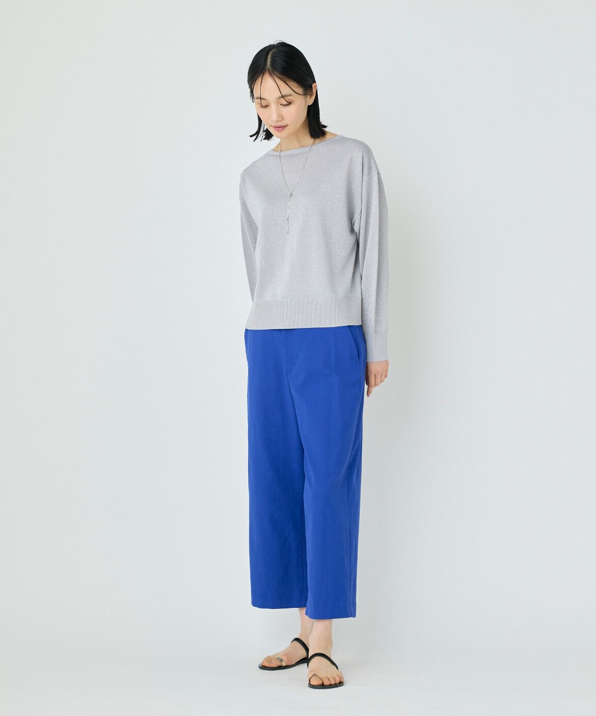 7-IDconcept.「ワイドクロップトパンツ」|その他|