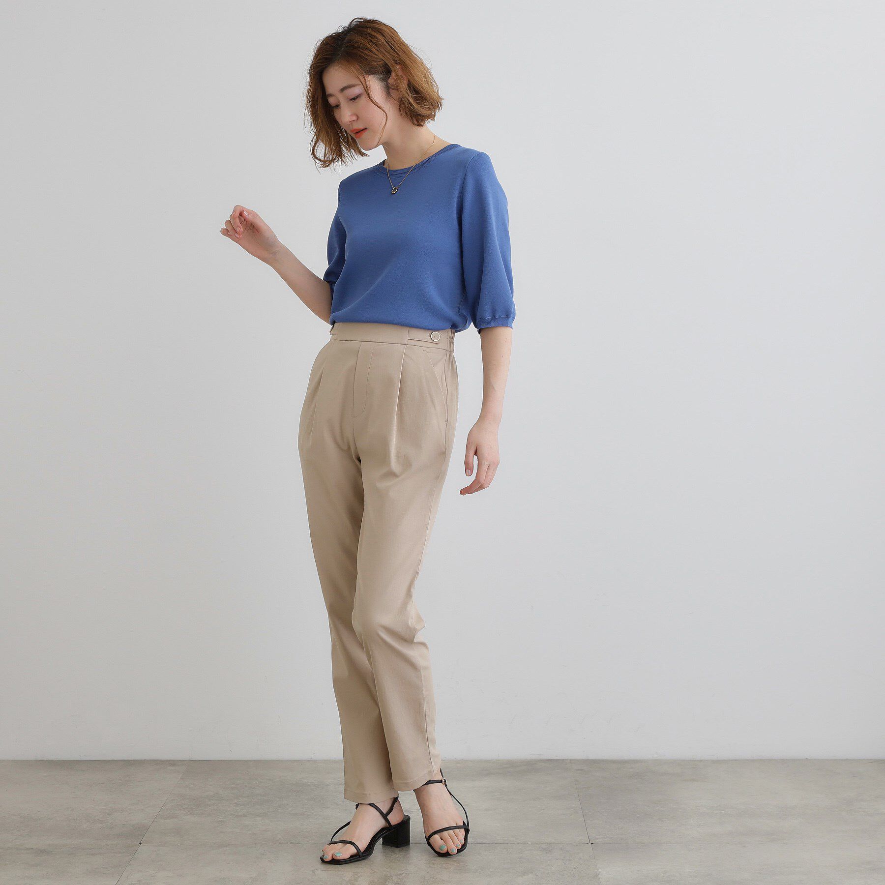 grove「高身長さん向け＋5cm【接触冷感】サマーハイパーストレッチテーパードパンツ」|その他|