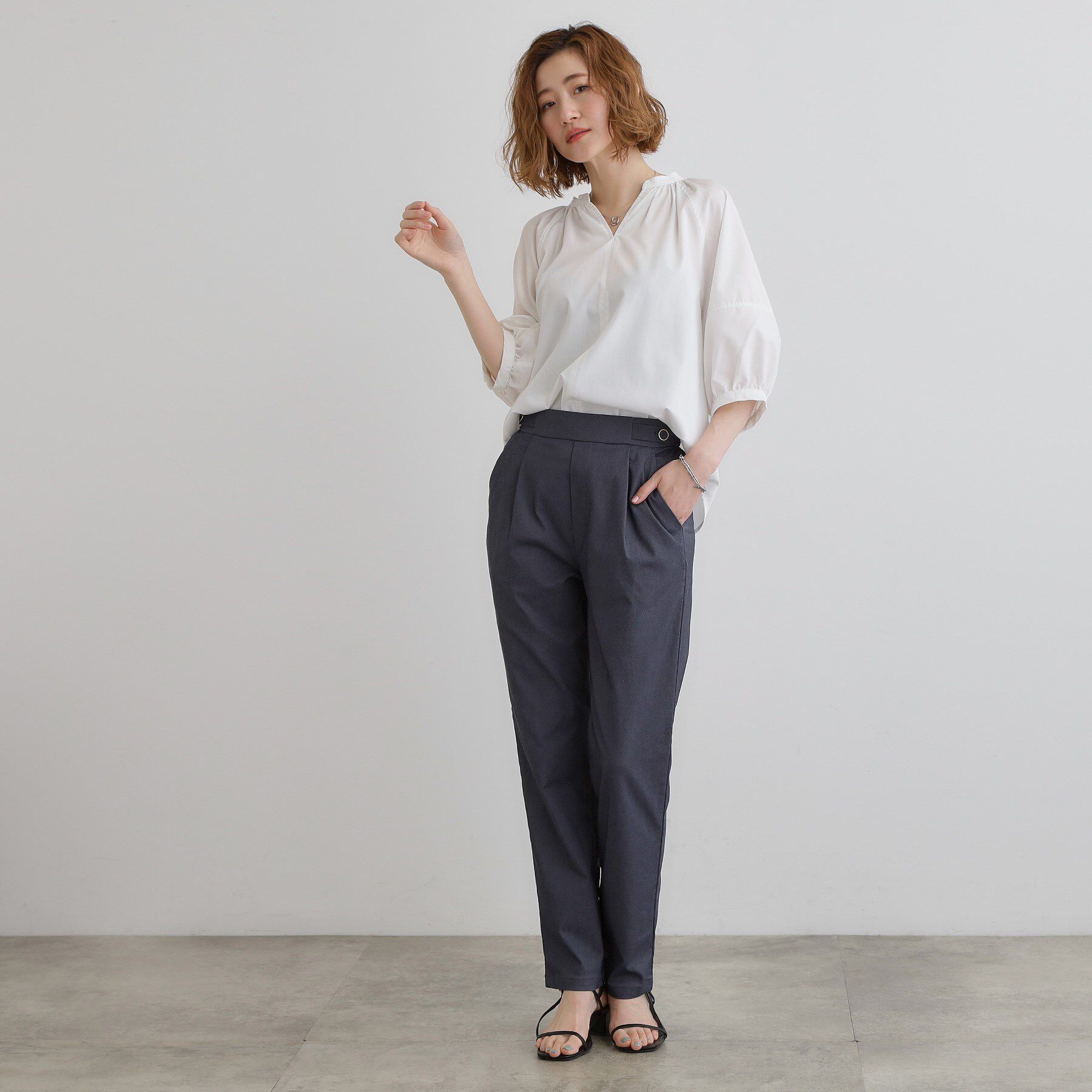 grove「高身長さん向け＋5cm【接触冷感】サマーハイパーストレッチテーパードパンツ」|その他|