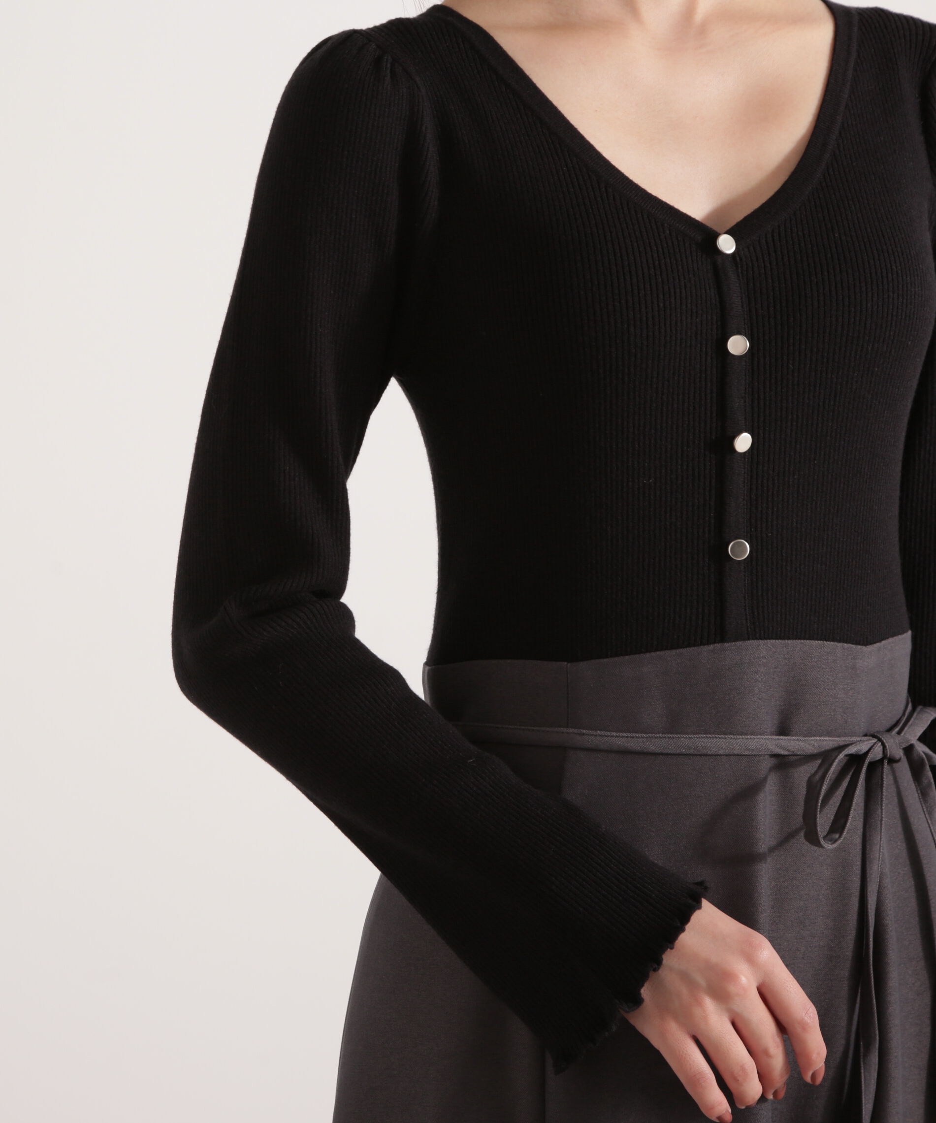 PROPORTION BODY DRESSING「ニットドッキングレディーワンピース 25AW」|ワンピース|