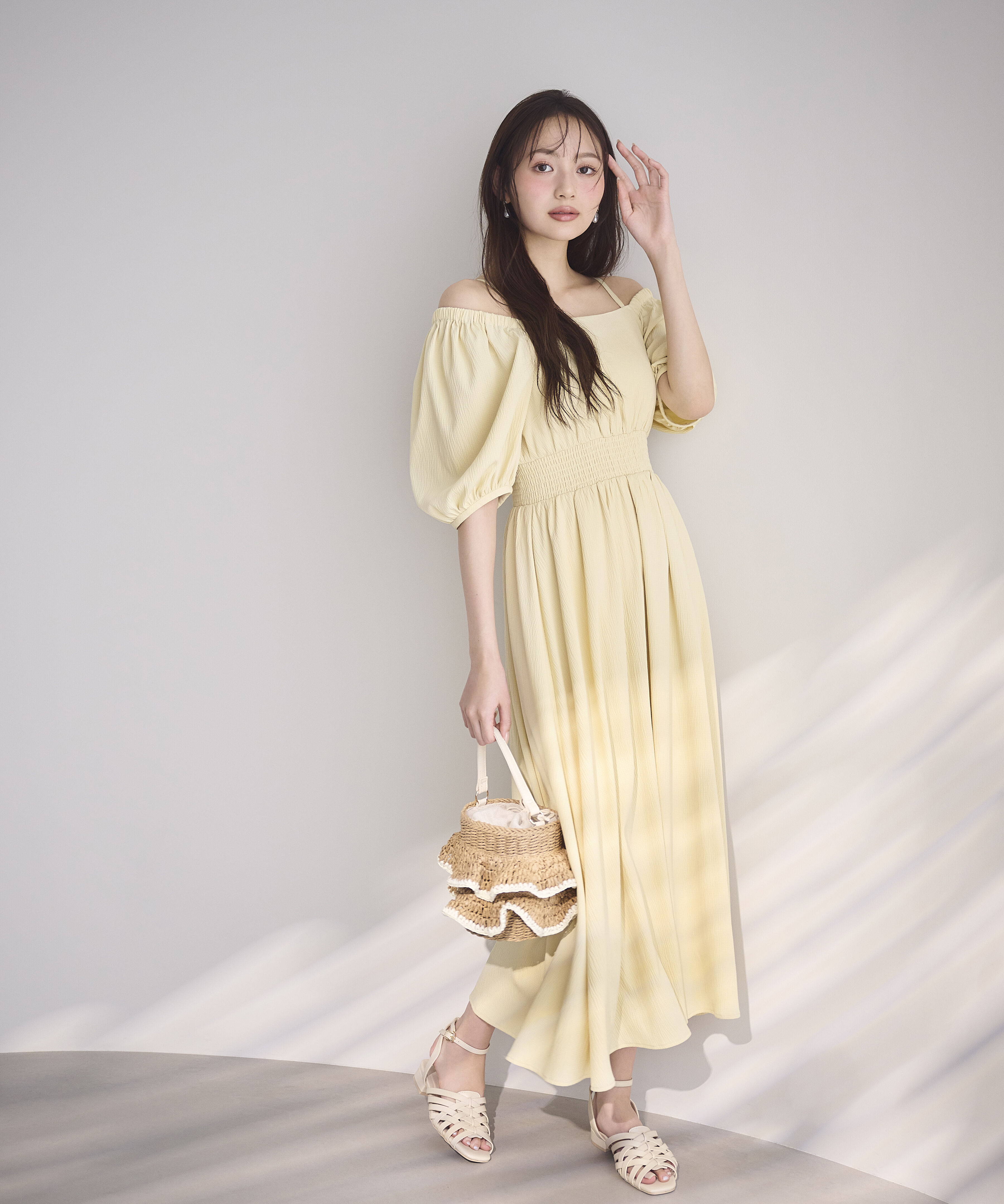 PROPORTION BODY DRESSING「2wayパフスリーブワンピース 26SS」|ワンピース|