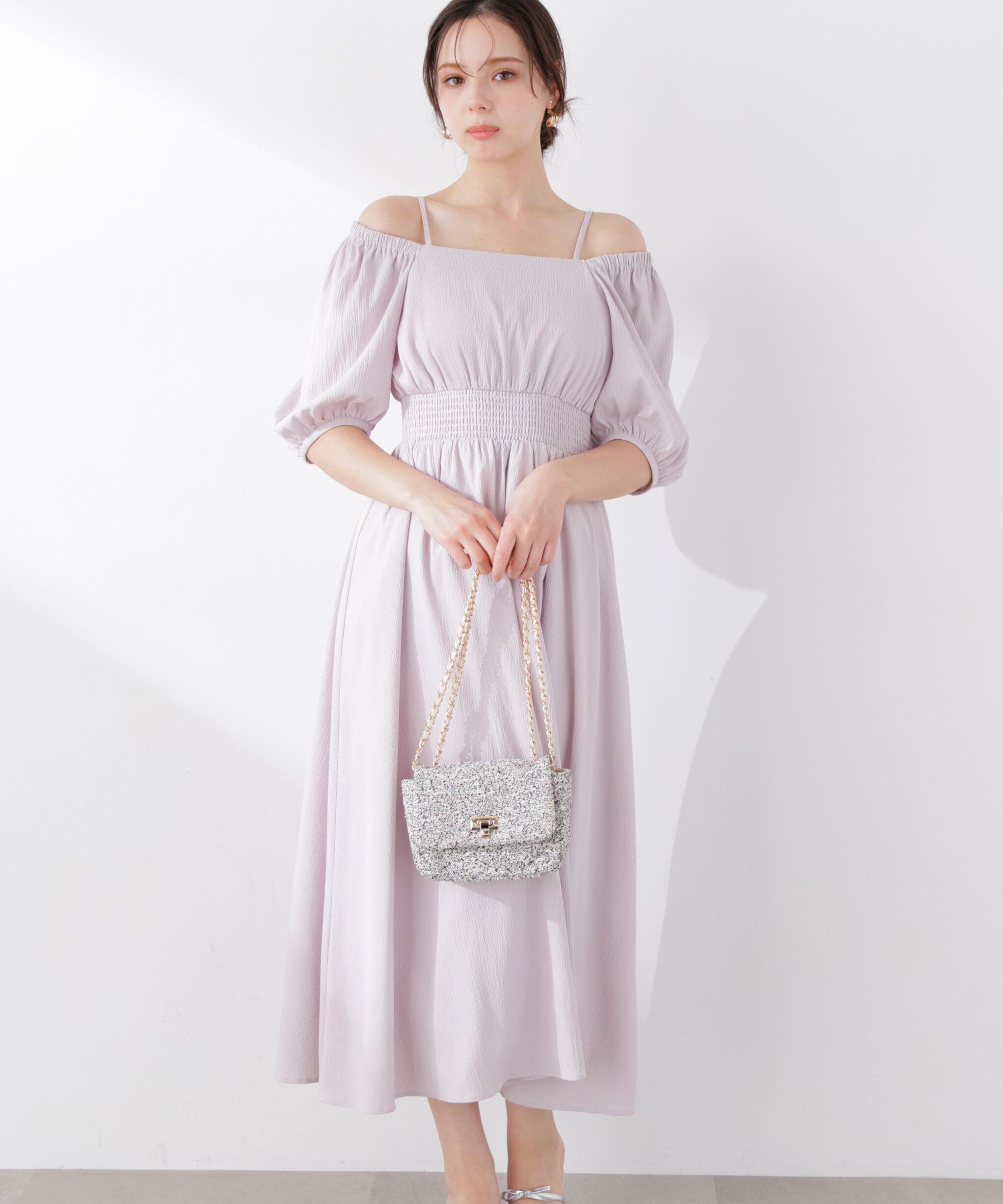 PROPORTION BODY DRESSING「2wayパフスリーブワンピース 26SS」|ワンピース|