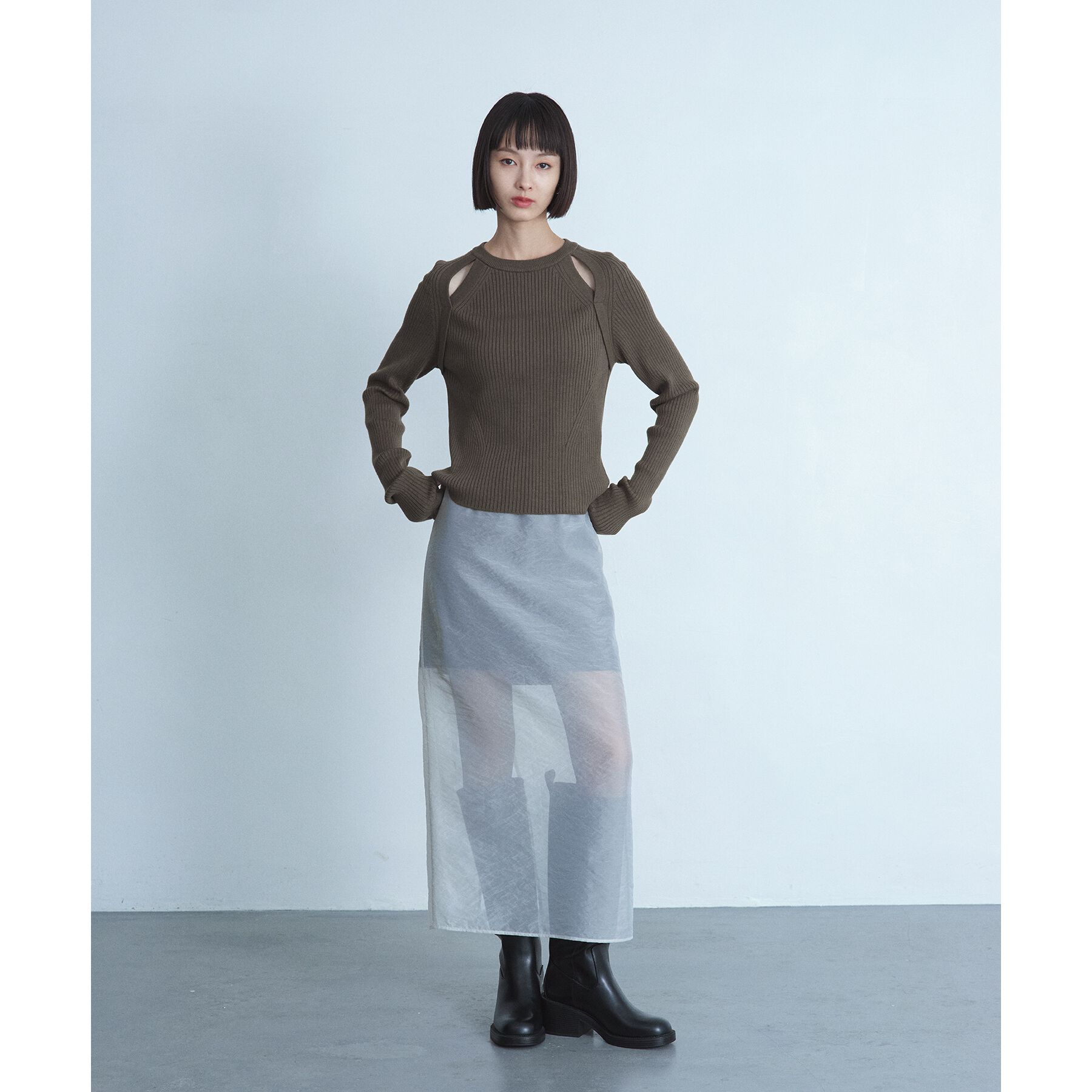 CODE A「shoulder slit pullover」|ニット・セーター|