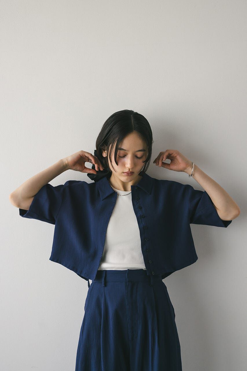 STYLEMIXER「バックオープンワッシャーシャツ」|シャツ・ブラウス|