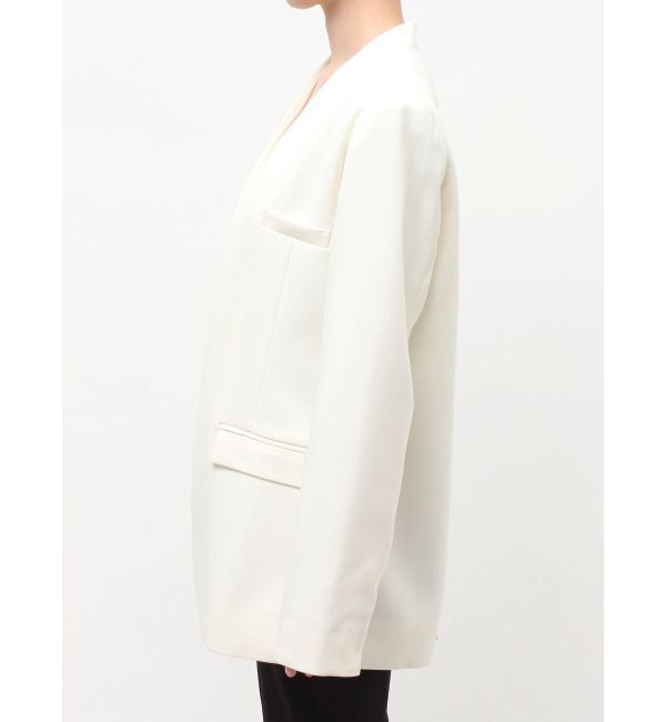 ELENDEEK「LAYERED COLLARLESS JK」|ノーカラージャケット|