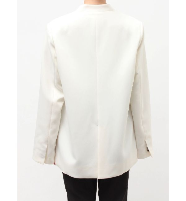 ELENDEEK「LAYERED COLLARLESS JK」|ノーカラージャケット|