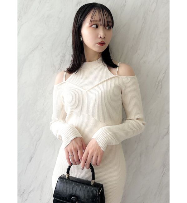 dazzlin「バブルヘムニットワンピース」|ワンピース|