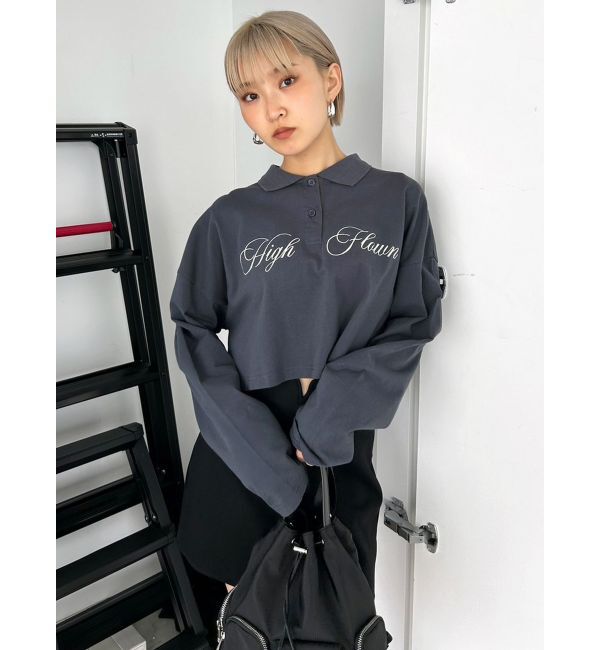 EMODA「グラフィカルポロロングTシャツ」|Tシャツ・カットソー|