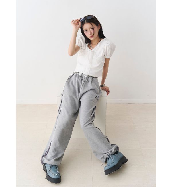 jouetie「レースドッキングパフスリトップス」|Tシャツ・カットソー|